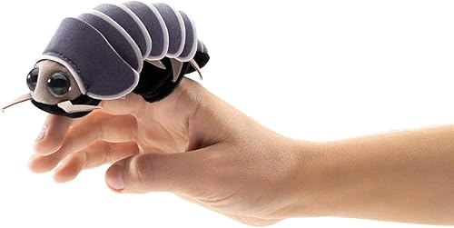 Folkmanis Marioneta de dedo Mini Roly Poly, gris disponible en Yaxa Venezuela