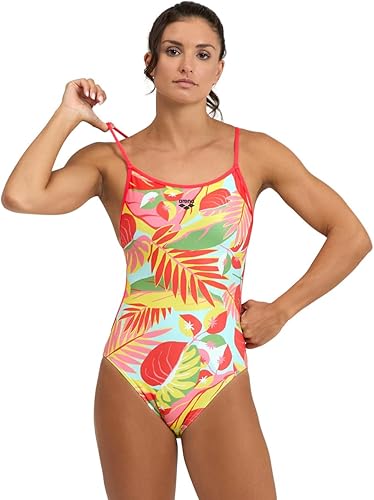 Miniatura 1 de Arena Traje de baño Performance Tropic con espalda de encaje para mujer