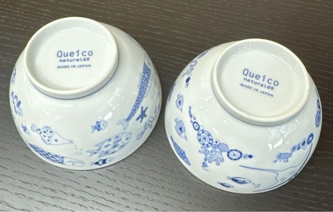 Amazon | Queico natural69 ココマリンシリーズ ジンベイサメ 魚 茶碗