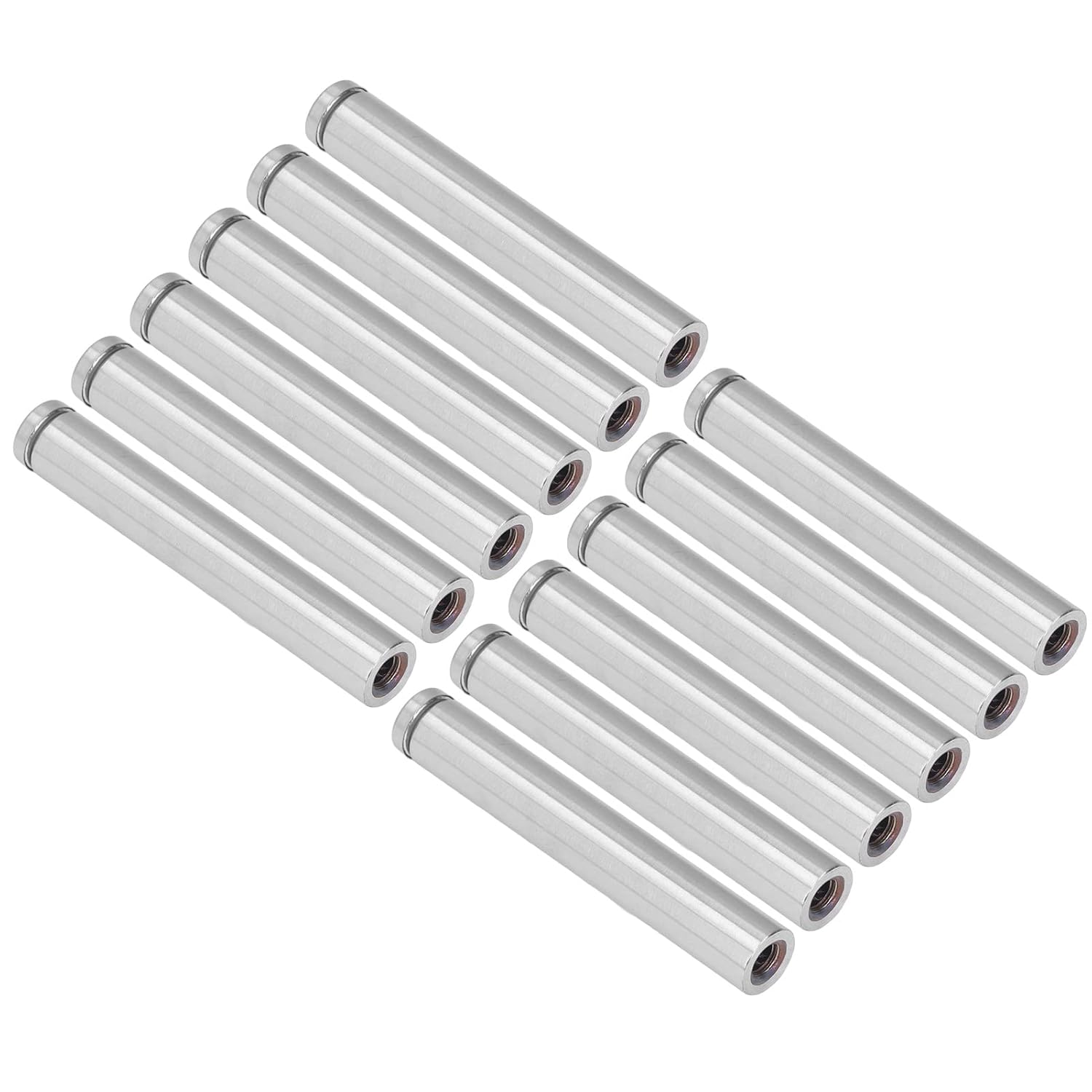 Wall Mount 12pcs Advertising Screws Standoff Bolts Stainless Steel Acrylic Wood Aluminum Glass 19x120mm Silver