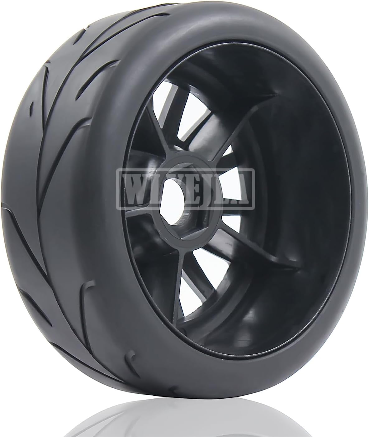 4PCS RC 1/8 On-Road Tires 15-Spokes RC Wheel and Tires 17mm Hex Hub Fit for 1/8 HPI WR8 HSP Hobao ARRMA Redcat Losi Kyosho VRX