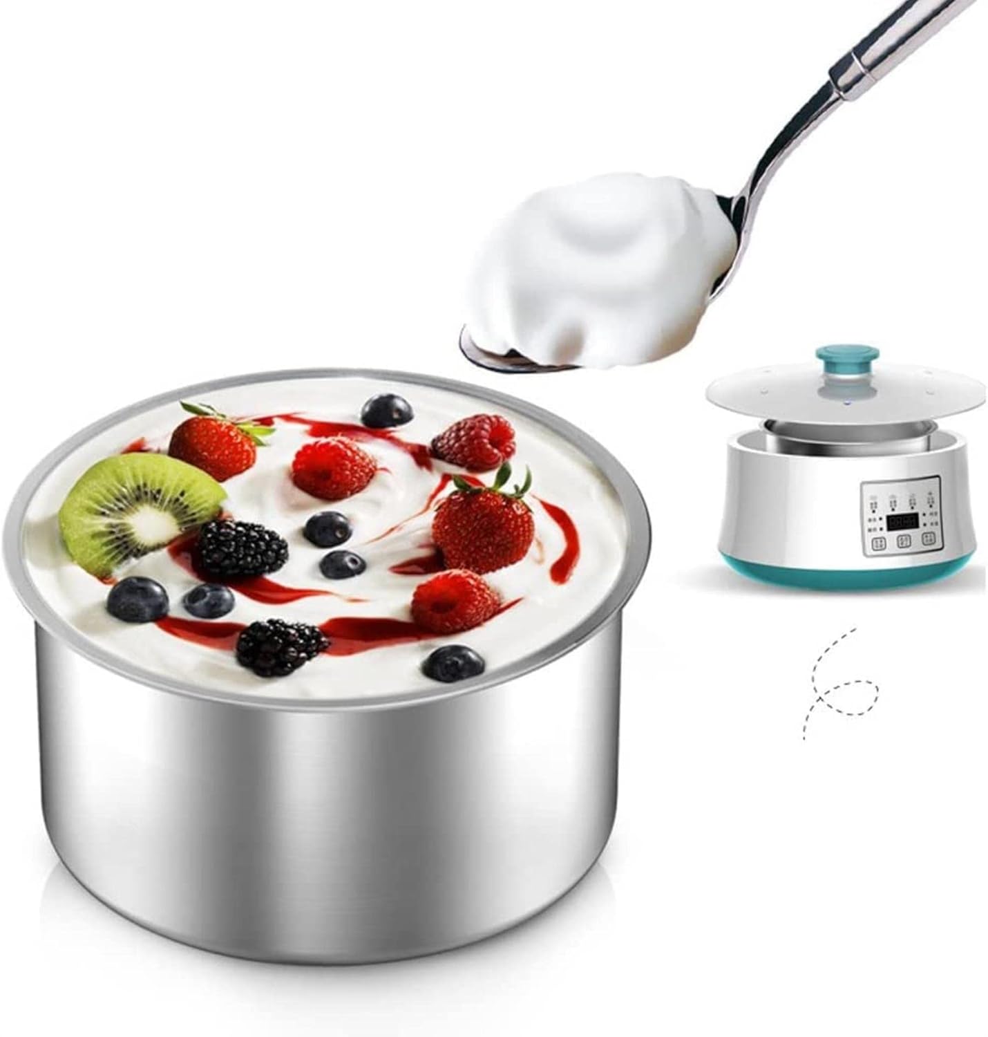 Bean Sprouts Machine, 2/3 Layers Automatic Seed Sprouter, Household Intelligence Seed Sprout Maker, Automatic Sprinkler System Green Seeds Growing Machine Automatic Yogurt