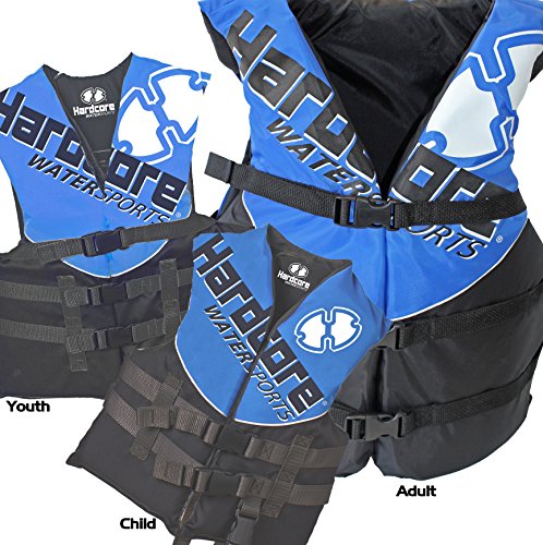 Hardcore Coast Guard Type Iii Pfd For Youth; Life Vest Flotation Device; Life Jacket Paddle Vest For Big Kids From 50-90 Pounds; Jet Ski, Wakeboard, Hardshell Kayak Lufe Jacket #TOP2