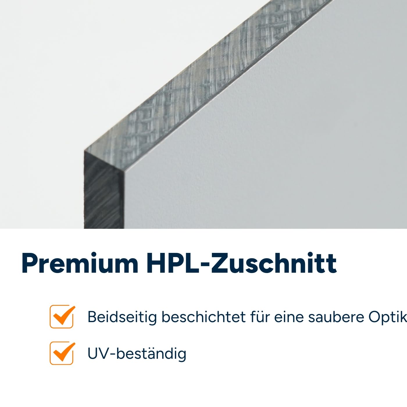 HPL Küchenrückwand nach Maß, Wunschmaß bis 50 x 40cm in Farbe Anthrazit (RAL 7016) Platte 6mm, Spritzschutz, wasserfest, hitzebeständig & pflegeleichte Wandverkleidung Küche