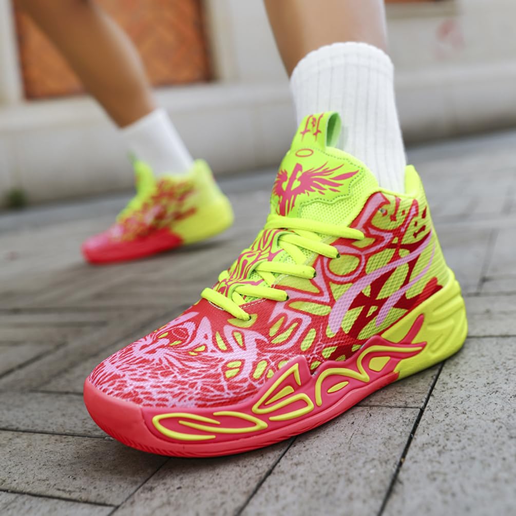 Basketballschuhe für Herren Hohe Freizeitschuhe Sportschuhe Stoßdämpfung rutschfeste Basketballschuhe Herren Leichte Turnschuhe Laufschuhe Walkingschuhe Sneaker