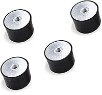Vista 5 de Junta silenciosa 4 piezas M3 M4 M5 doble rosca hembra amortiguadores de goma aislador antivibración para compresores de aire, bomba de agua, máquina