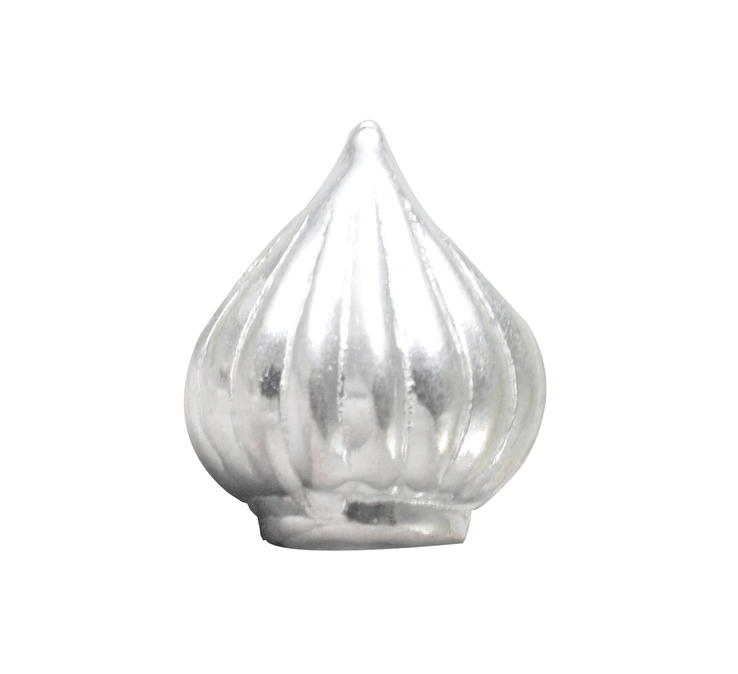 KMJ Pure Silver Modak for Ganpati | Chandi Ka Modak for Pooja | Silver laddo/laddu for Ganesh Chaturthi Decoration & Bhog | Auspicious Gift Item for Home Temple (1.5 cm)