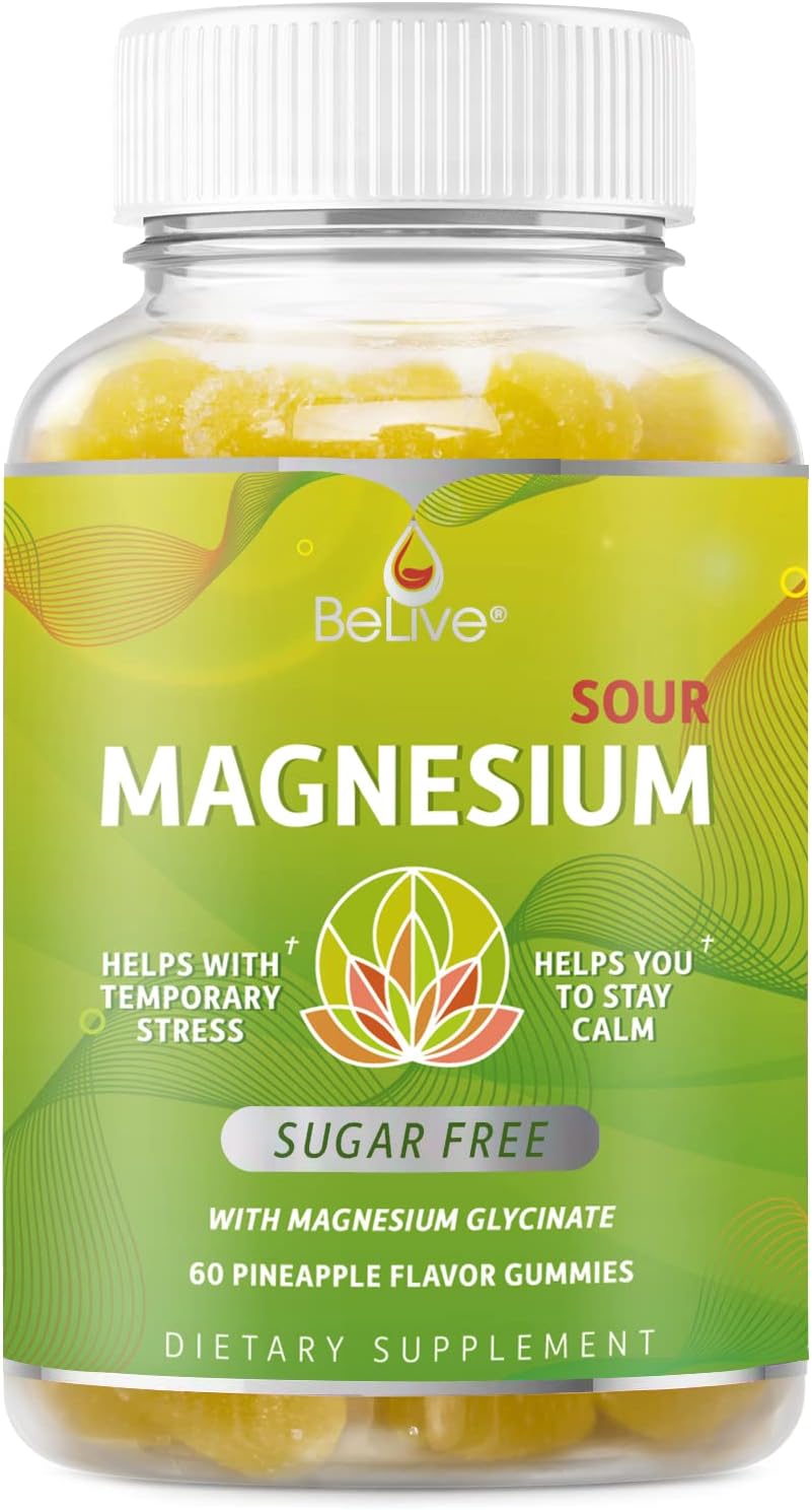 Magnesium Gummies Made with Magnesium Glycinate for Stress