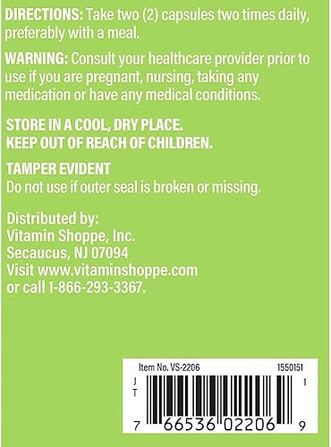 Miniatura 3 de The Vitamin Shoppe Arroz de levadura roja - 1,200 mg (240 cápsulas)