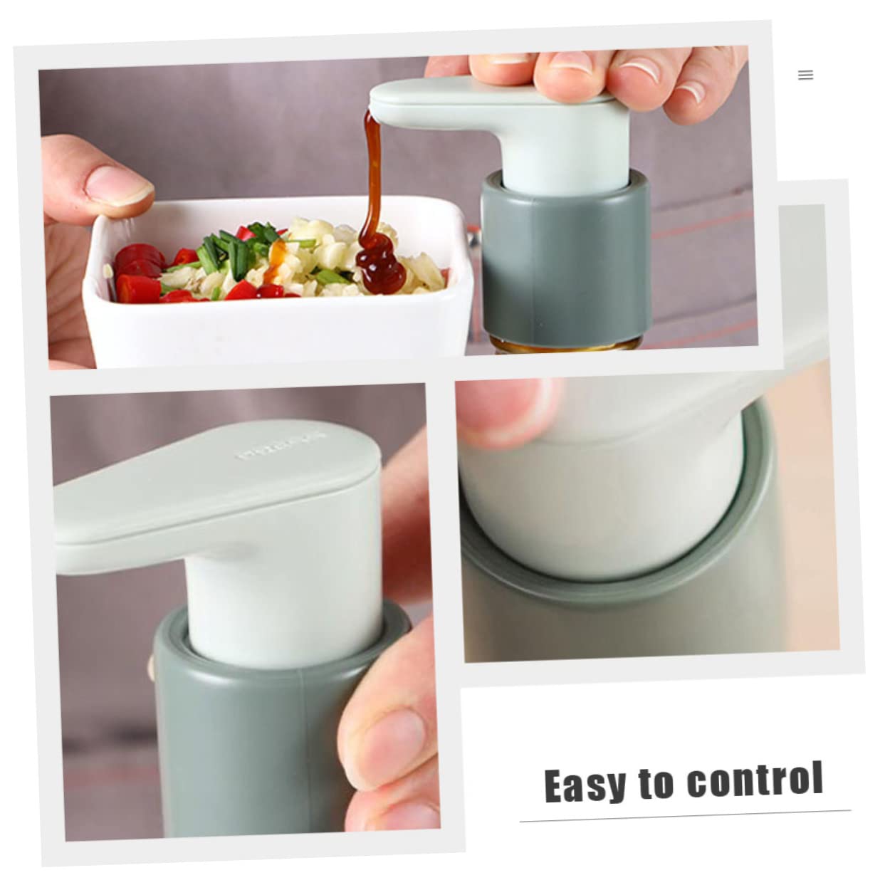 RORPOIR Oyster Sauce Squeeze Press Nozzle Pump Food Grade Plastic Condiment Bottle Accessory