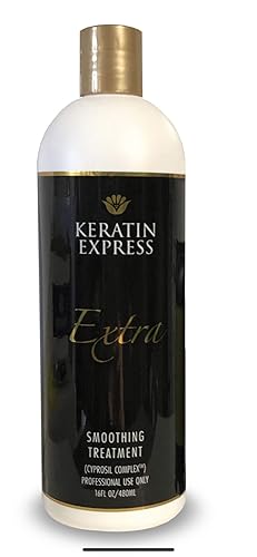 Keratin Express Tratamiento de suavizado extra hasta 6 semanas 16 fl oz para cabello fino Para el uso del pelo del curso Keratin Express Plus No lo