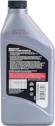 Miniatura 5 de Quicksilver Aceite de motor premium de 2 tiempos - Fueraborda, PWCs, motos de nieve y motocicletas - 1 pinta