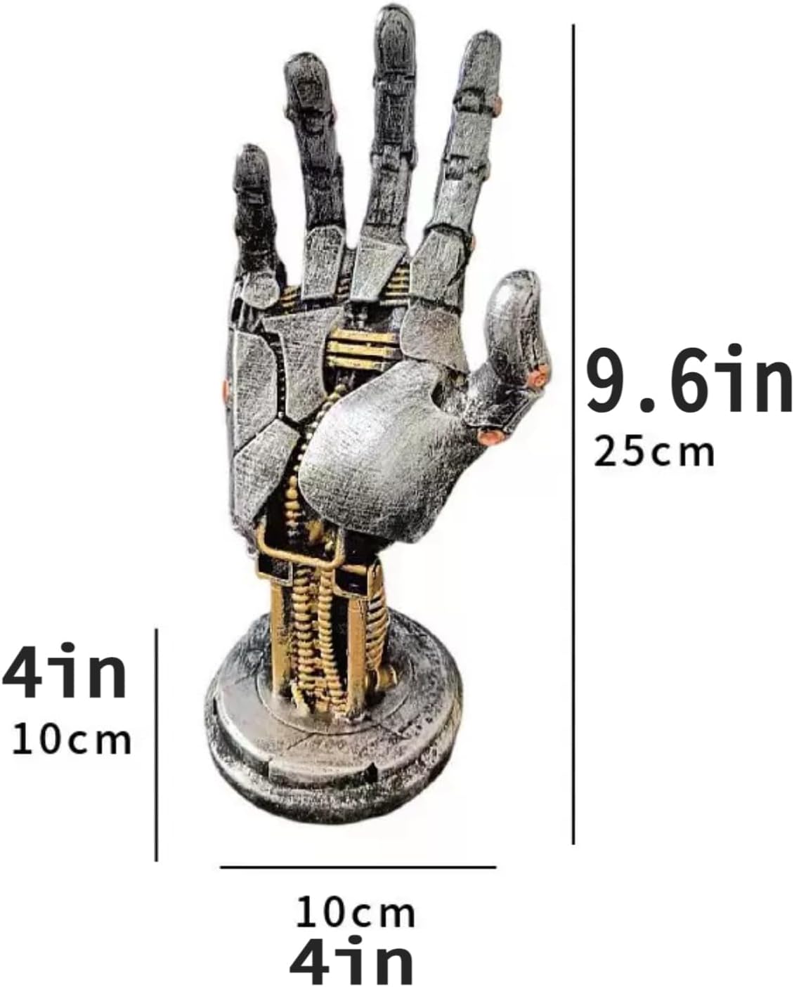 Cyberpenk Silverhand Mechanical Hand, Gaming Controller Holder Stand Punk Style Steampunk Modern Home Decor Gaming Room Decor Resin Art Gift