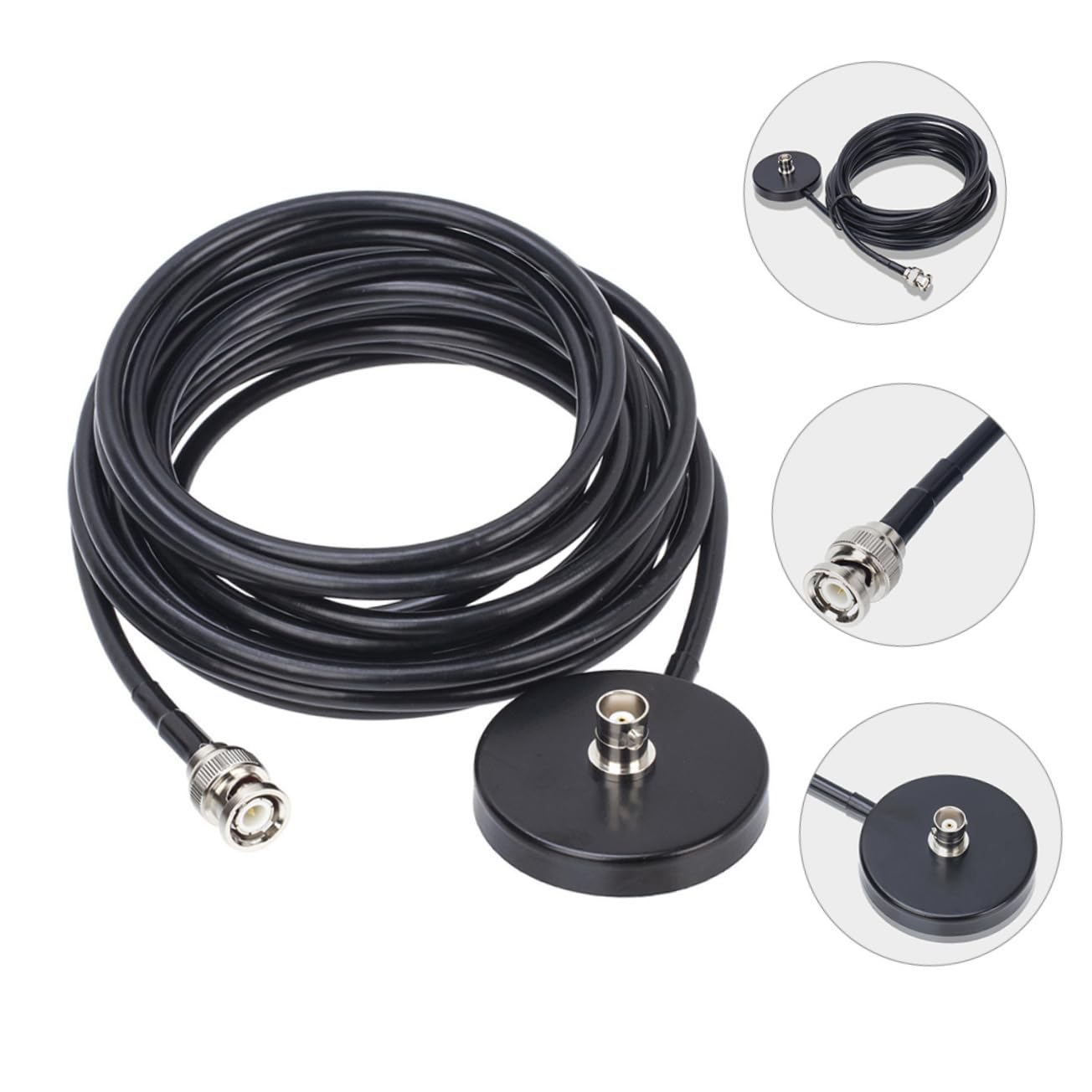 jojofuny Supporto Per Antenna Con Base Magnetica - Ricambio Per Auto Camion E Apparecchiature Radio Amatoriali