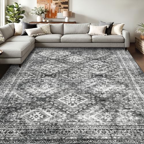 MIULEE 8x10 Vintage Washable Boho Rug