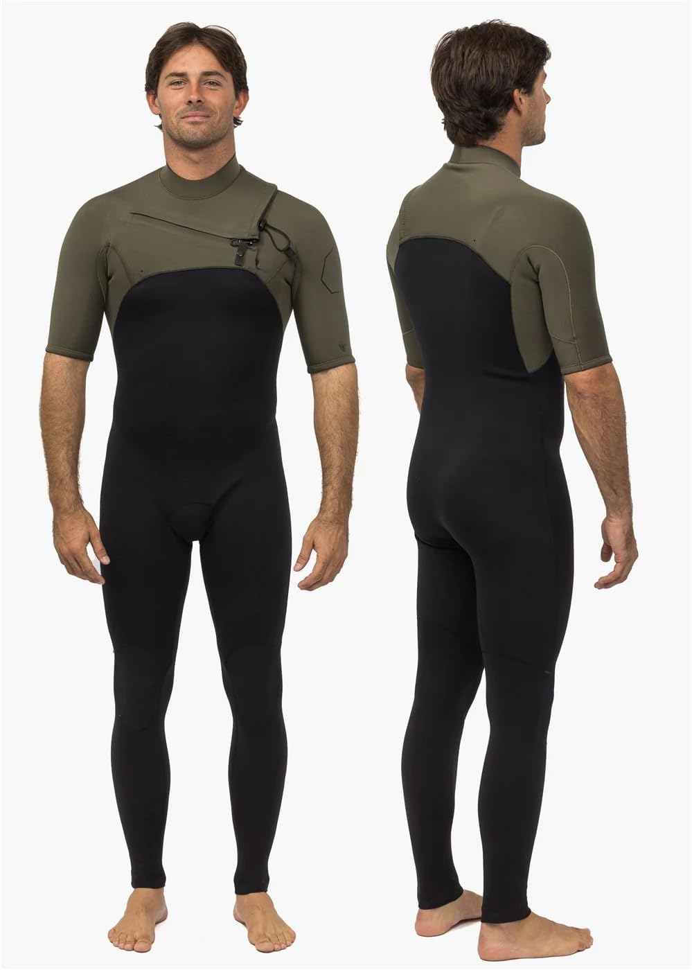 High Seas II 2-2 Short Sleeve Full Wetsuit Army L