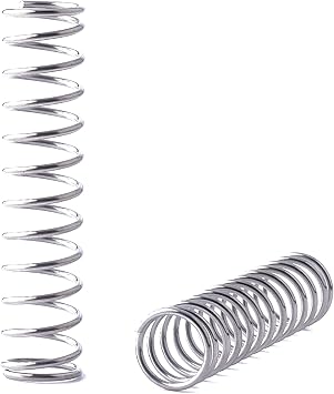 Geeyu 5PCS Coil Compression Compressed Springs, 0.6mm Wire Diameter, 8mm Outer Diameter, 60-100mm Free Length, Stainless Steel Compression Spring, 0.6x8mmLength 100mm