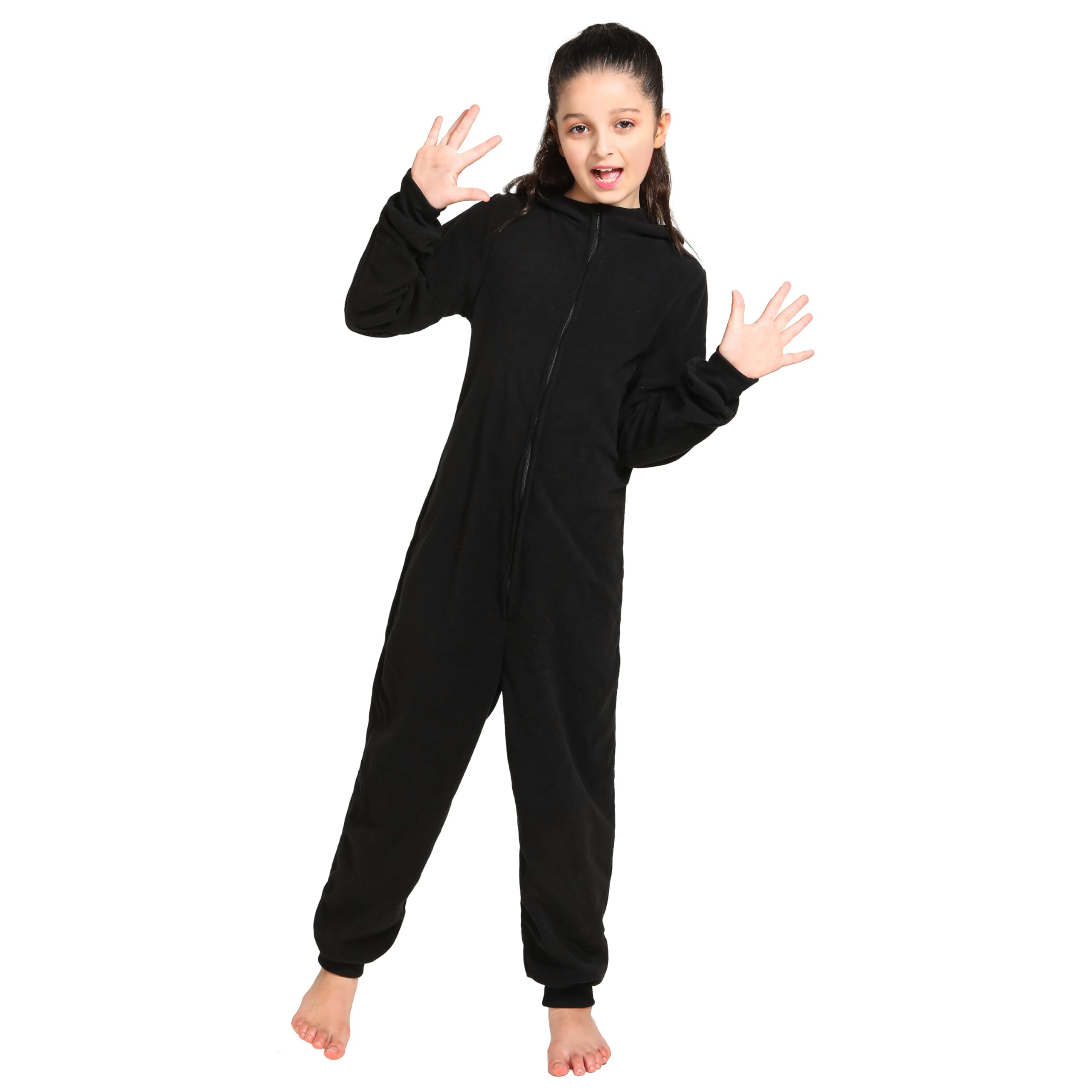 Sincere Party Cappotto magico nero con cappuccio per bambini, abito mago con bacchetta, occhiali, distintivo perfetto per la Giornata Mondiale del Libro - 4