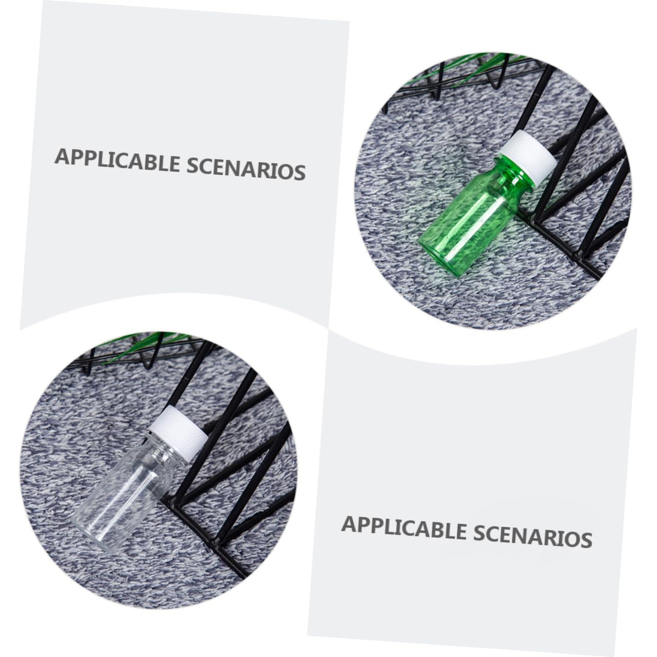 Cabilock 30Pcs Pet Reagent Vials Sealing Laboratory Bottles for Liquid Samples for Scientific and Educational Use Transparent Design