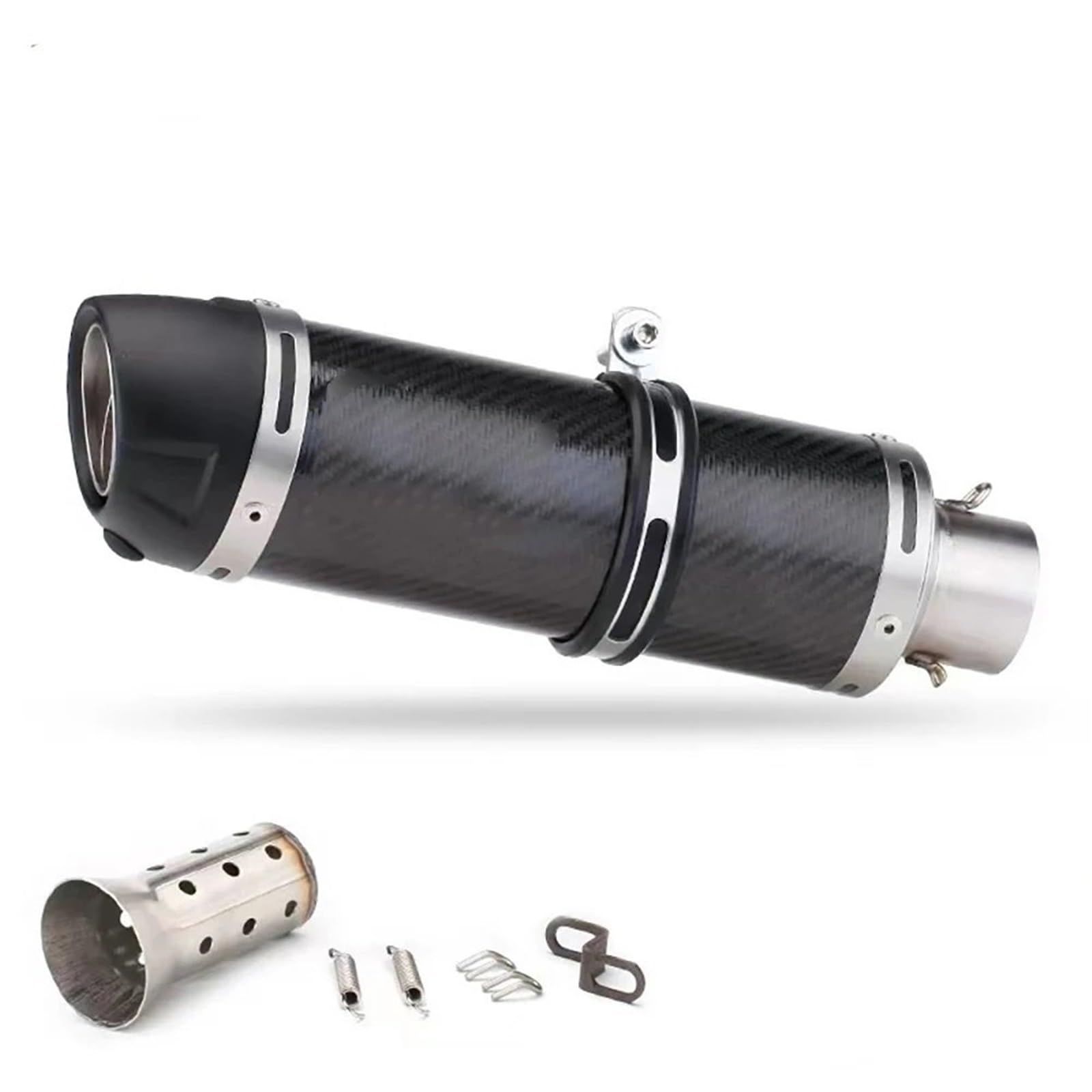 końcówka wydechu 51mm tłumik wydechowy motocykla z DB Killerem do Z1000 Z900 GSR600 FZ6N R1 R6 R3 układ wydechowy samochodowy(Type D with Laser)