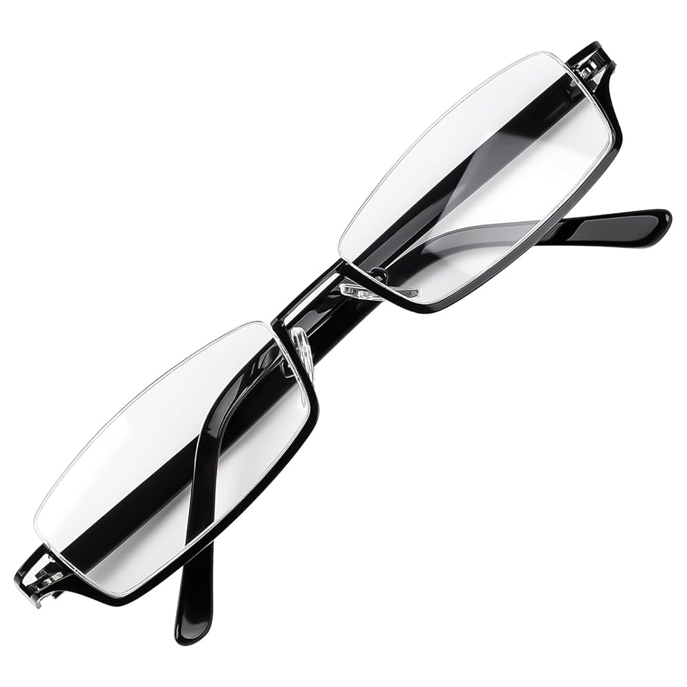 ファッション・伊達メガネ ブラック スクエアフレーム スクエア