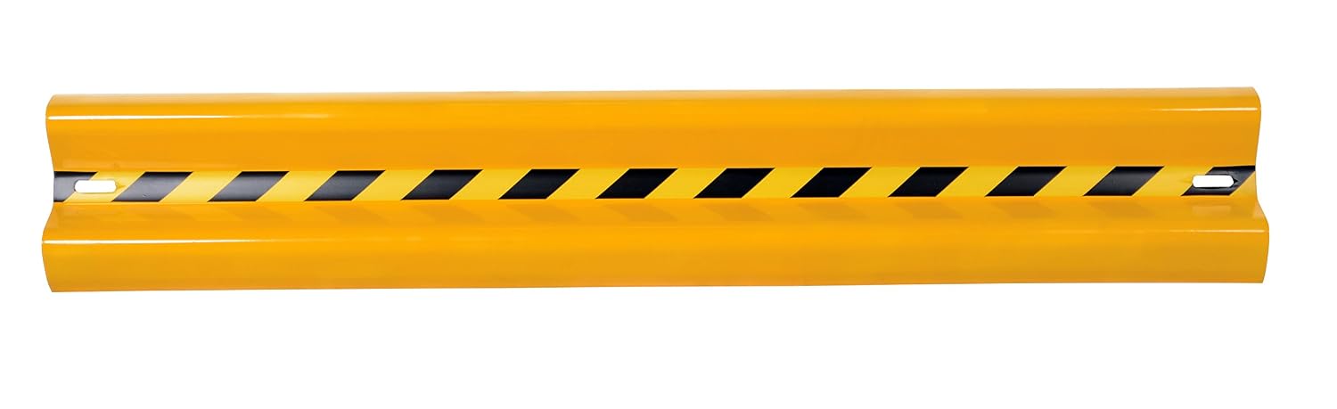 Vestil GR-H2R-BO-4-YL Steel Straight Guard Rail 48 In. Length Yellow