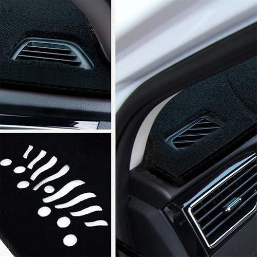 Miniatura 6 de Tablero de salpicadero cubierta para Veracruz 2007-2012 protector solar del coche protector de alfombra almohadilla resistente al calor negro+borde