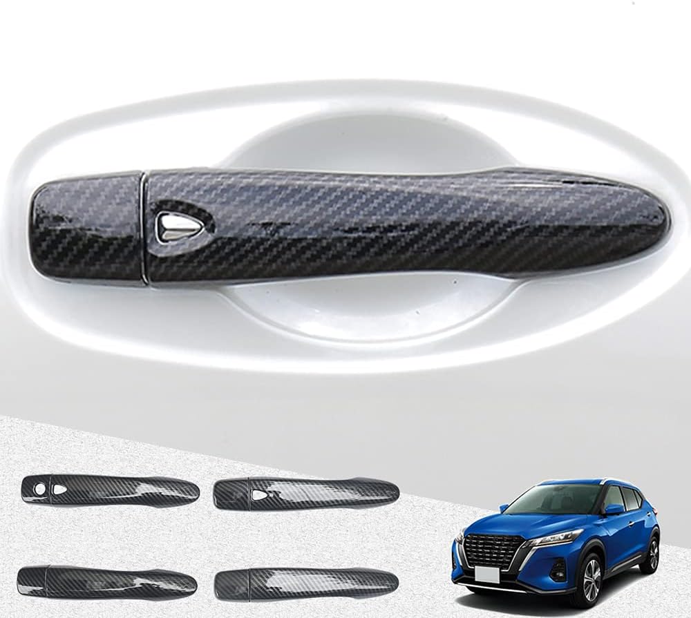 Amazon Hearsheng 日産 新型キックス Kicks E Power P15系 年6月 専用abs樹脂ドアハンドルカバー 外装カスタムパーツ アクセサリー爪キズ防止 防止防塵 取り付け簡単 車種専用設計4 Pcsセット カーボン調 車 バイク 車 バイク
