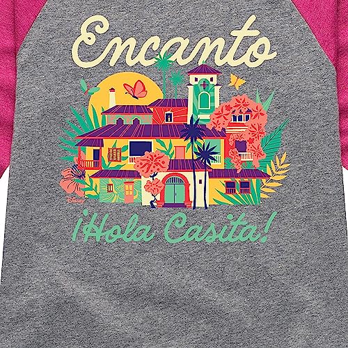Disney - Encanto - Hola Casita - Toddler & Youth Girls Raglan Graphic T-Shirt3