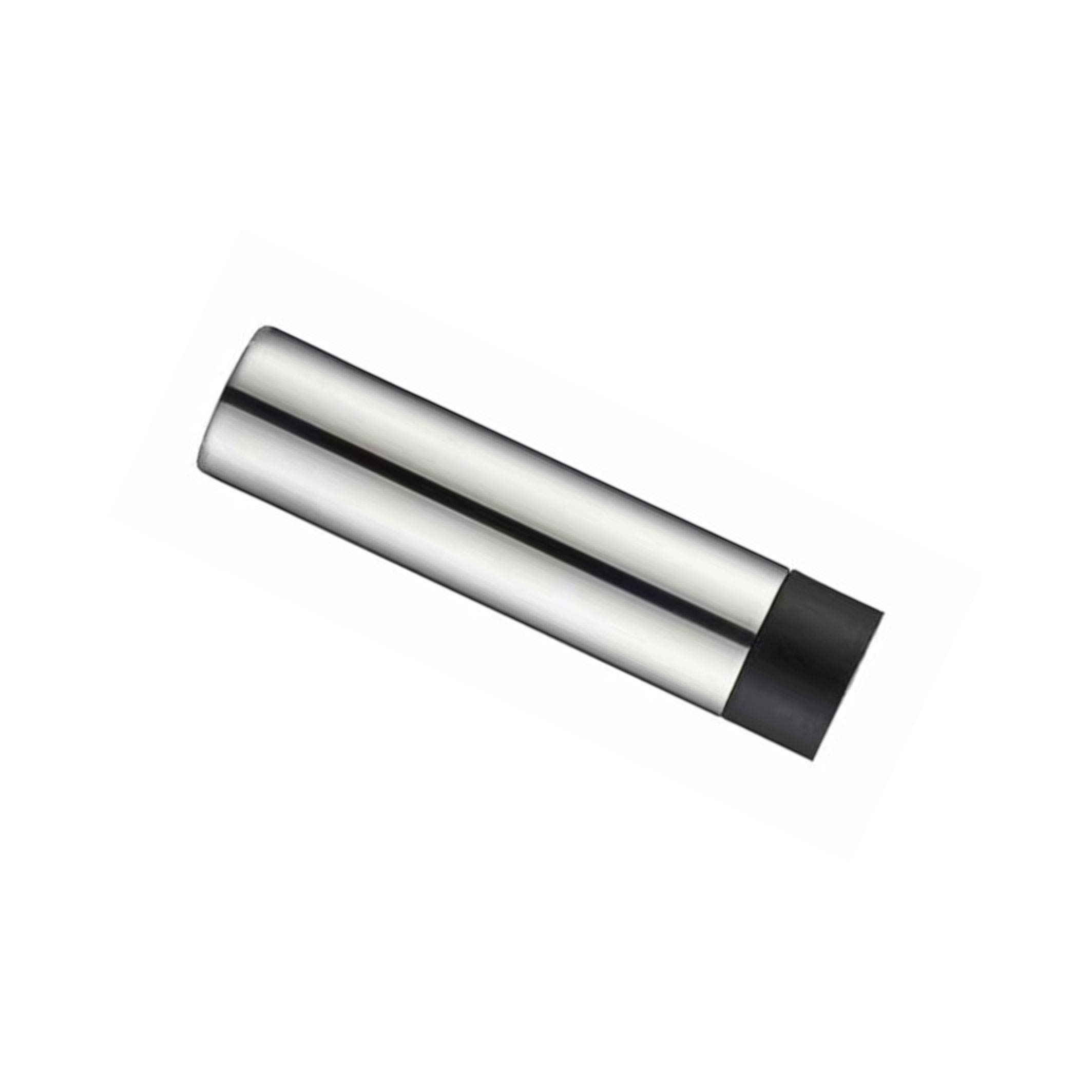 Door Stop - Hollow Cylinder - 74mm - Projection Without Rose - Polished Stainless