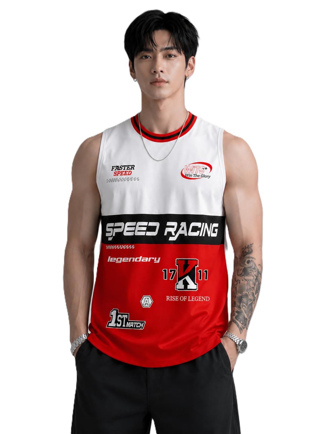 JUGULAR Tank Tops Sleeveless Polyester T-Shirt for Men Gym Wear Vest Solid Stylish Round Neck Running for Sports Workout Fitness & Casual or Beach Wear-image-11