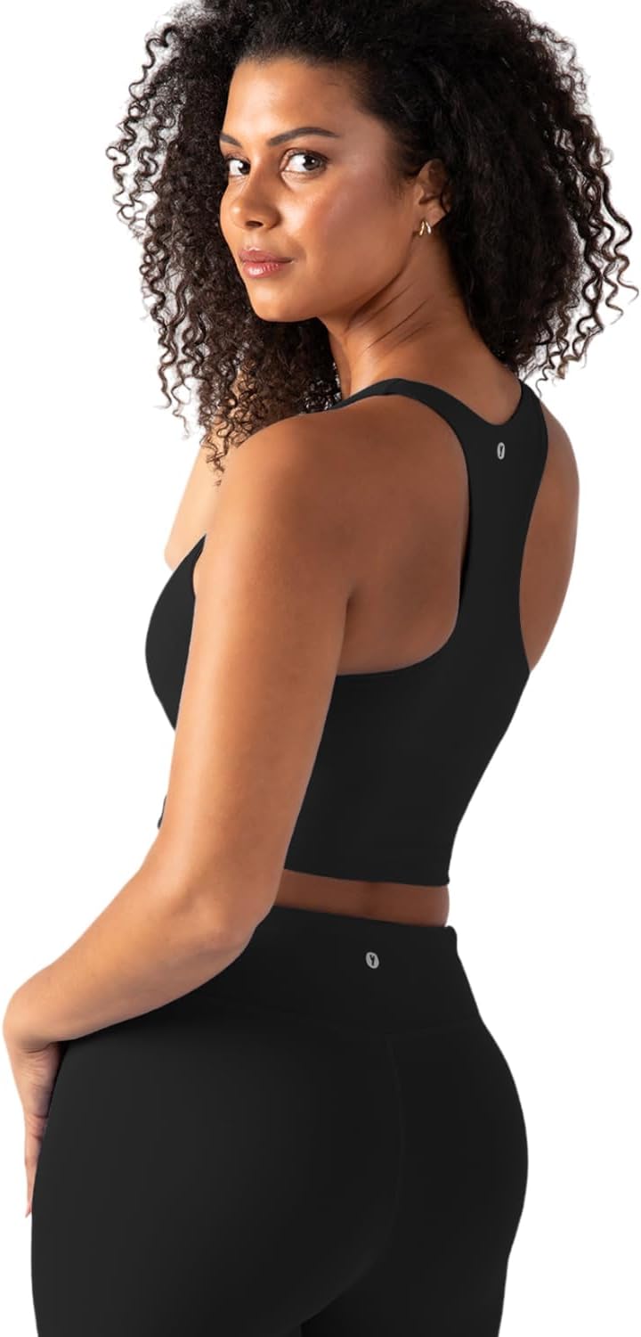 YITTY Active Sports Bra Tank, Tank Top for Women with Built-in Bra, Racerback, Removable Cups, Low-Impact Yoga and Gym