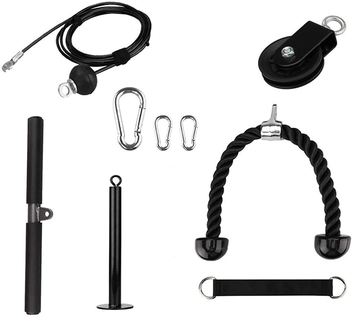 Buy Fitness LAT And Lift Pulley System with Loading Pin Tricep Strap