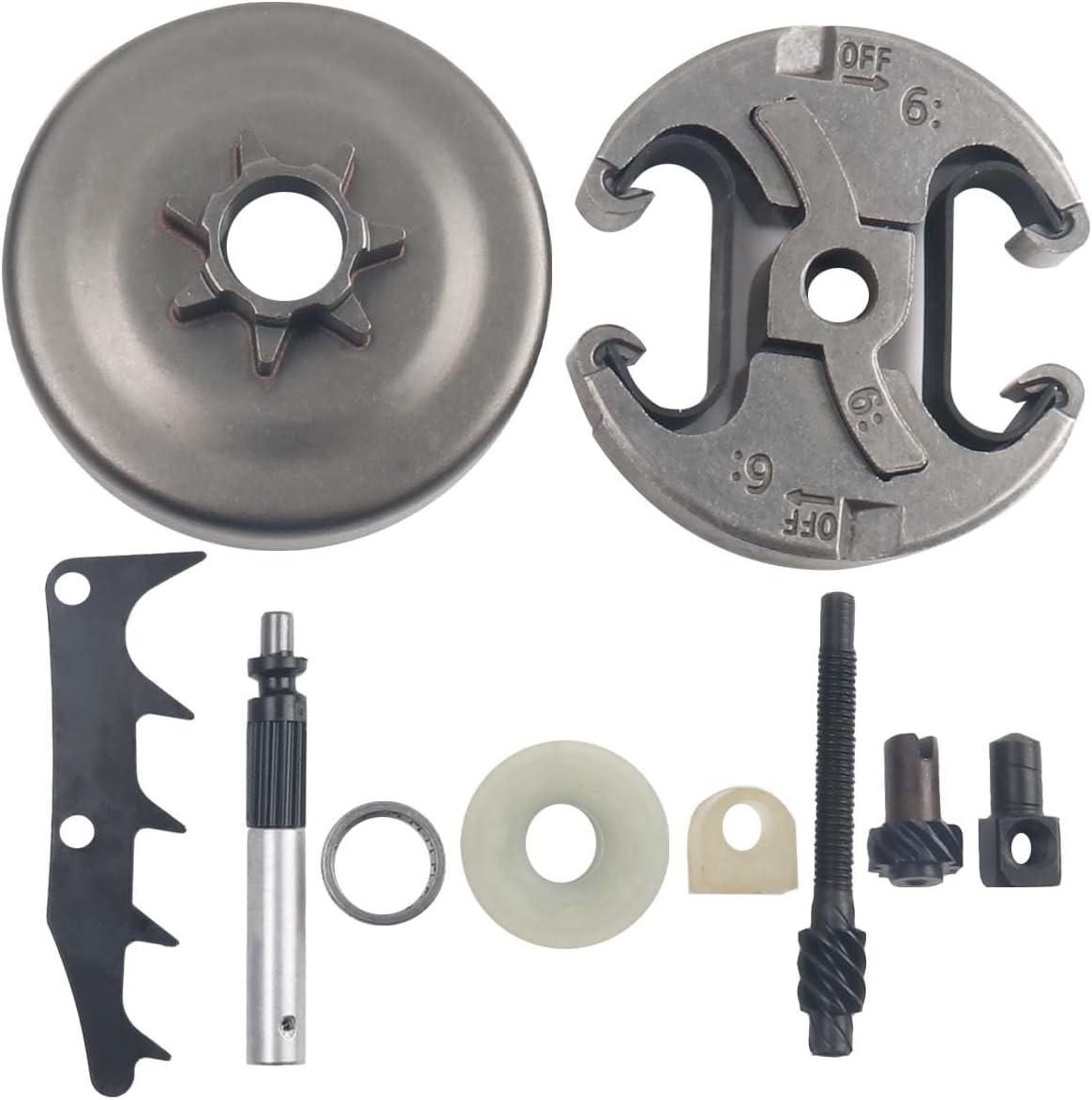 Chainsaw HUS345 350 445 450 445E driven disc clutch disc sprocket tension block drum GFJZN (Component 1)