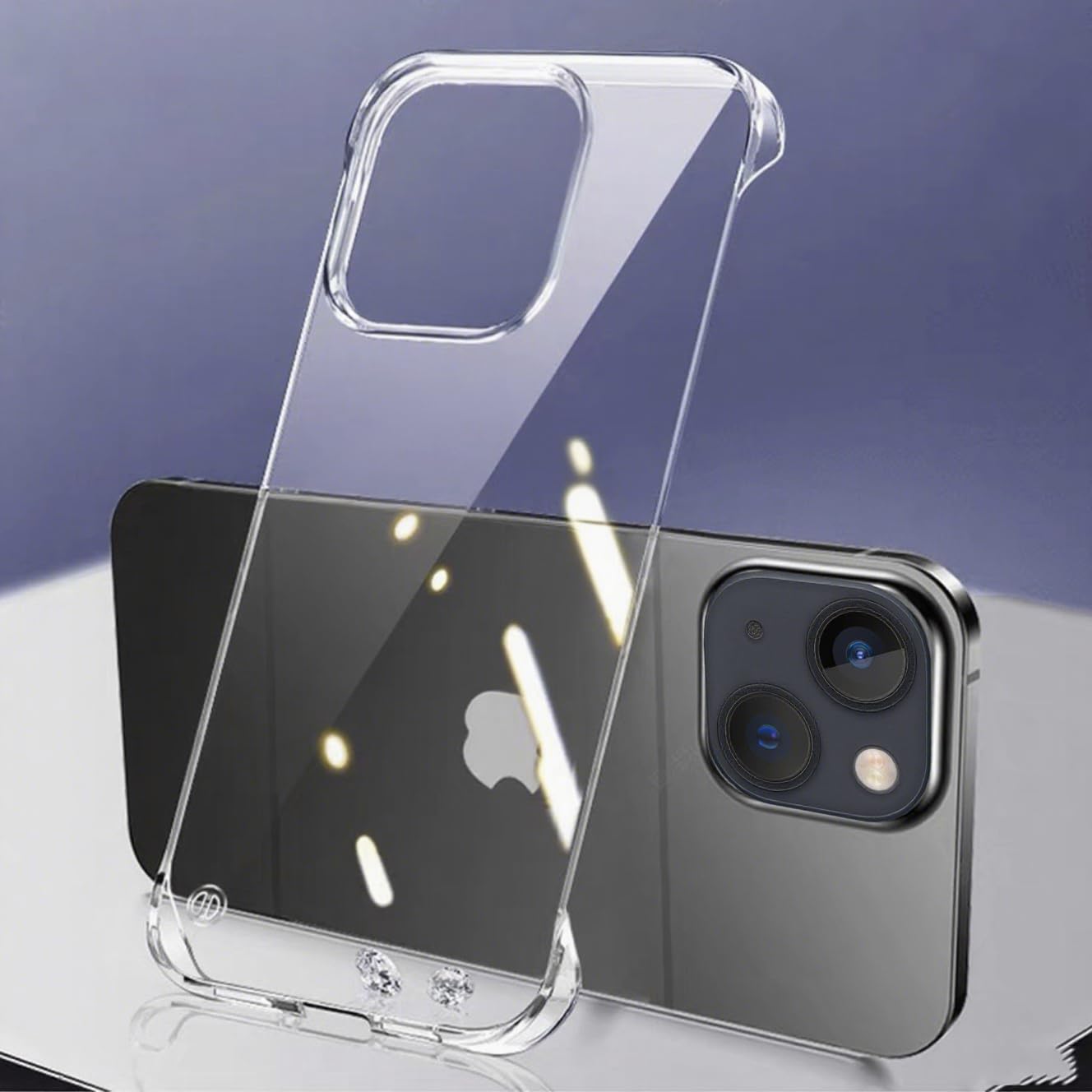 Coque iPhone 14 ultra fine sensation métal nu premium rigide chic - 7