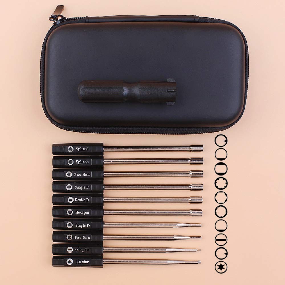 Tiempo Beixi Herramientas Destornillador 10pcs Carburador Carburador Adjusing for el Ajuste de Husqvarna Stihl Zama Walbro Motosierra de Recorte Conjunto de Herramientas