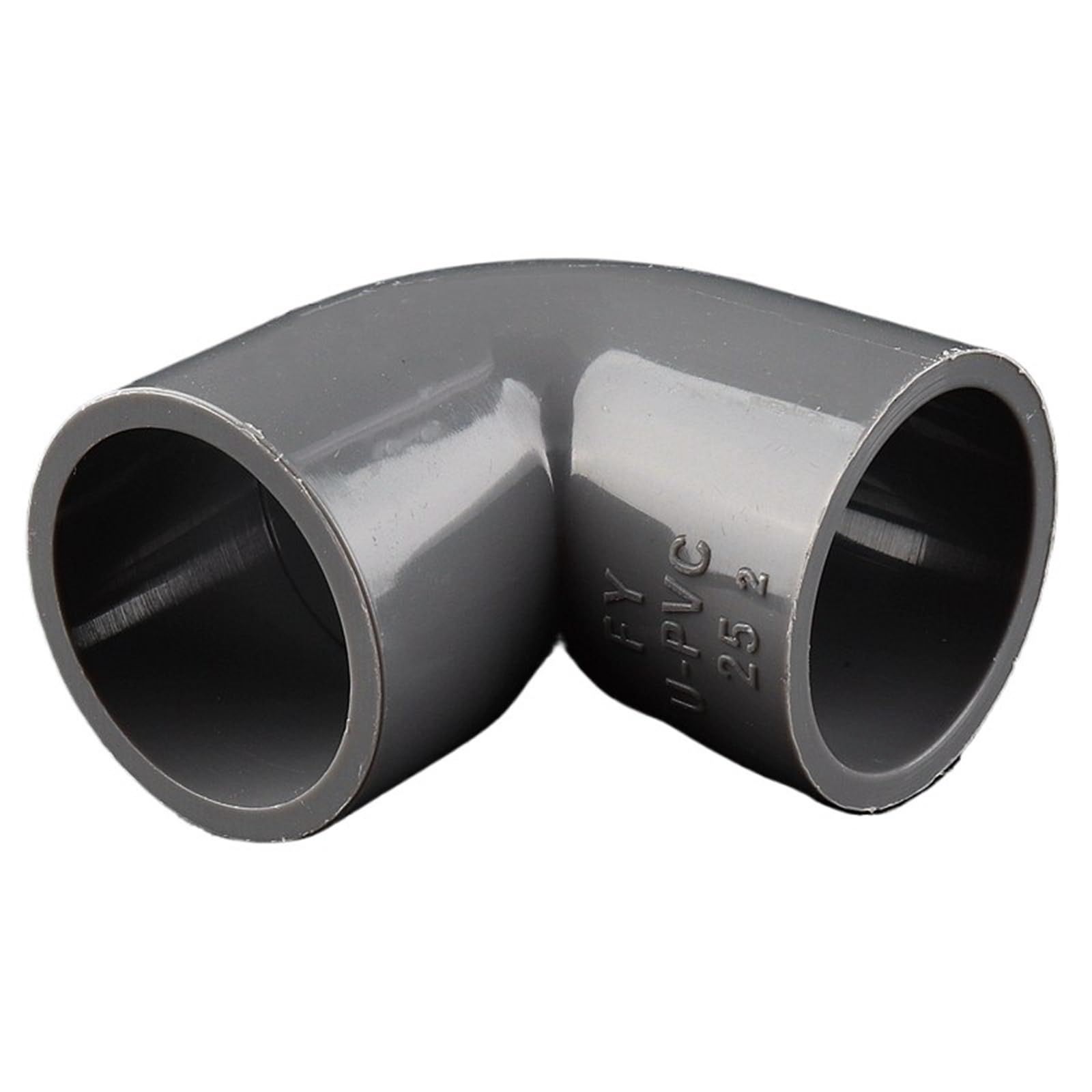 Lubrel Grey Pipe Fittings,25Mm Pvc 90 Degree Elbow Connector Aquarium Fish Tank Garden Irrigation Multicolor(Grey)
