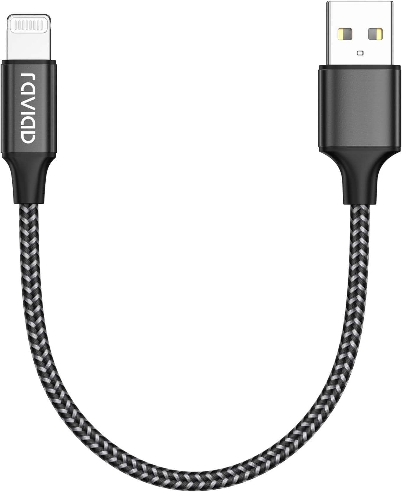 iPhone Cable Short [1FT/30CM, MFi Certified] Nylon Braided iPhone Charger Cable USB Fast Charging Lightning Cable for iPhone 13 12 11 Pro Max X XS XR 10 8 8 7 Plus 6 6s 5s 5 SE 2020 - Black