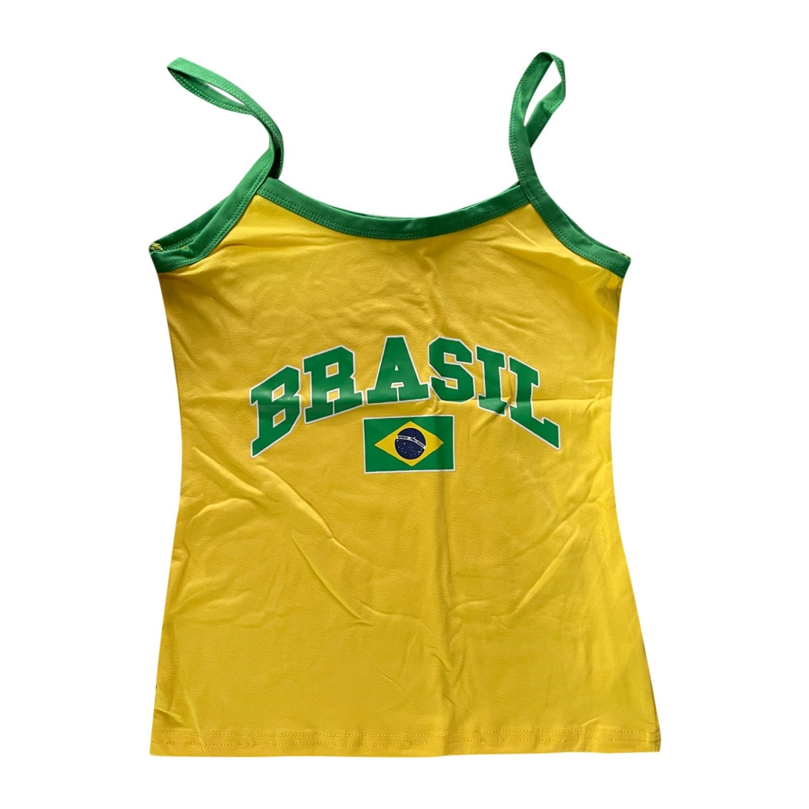 Camisetas de bebé para mujer, camisetas cortas de Brasil, camisetas gráficas para mujer, camisas de calle de los años 90, cuello redondo, de fibra de bambú, transpirable y ligero, ideal para fitness