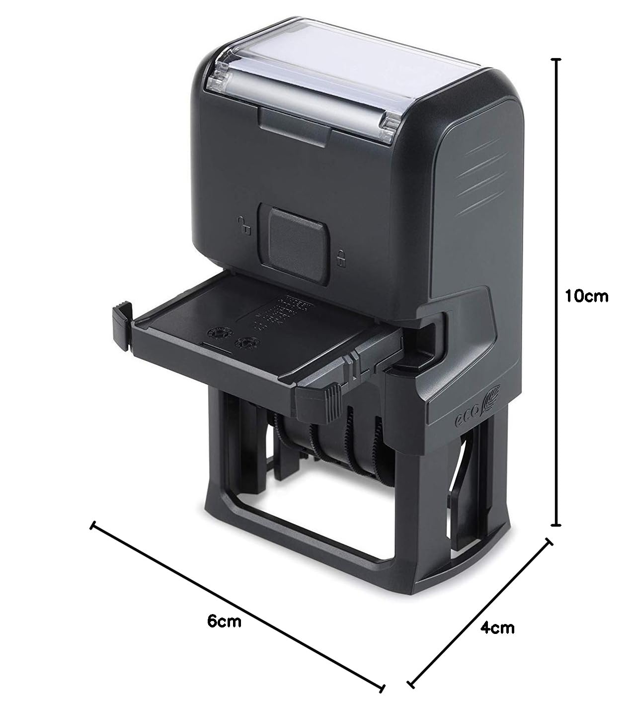Trodat Printy 4750/L2 Timbro Datario Autoinchiostrante Testo PAGATO, Formato Data GG MMM (in lettere) AAA, Italiano, Altezza carattere 4 mm, Impronta 41x24 mm, Cartuccia inclusa Bicolore Blu/Rosso