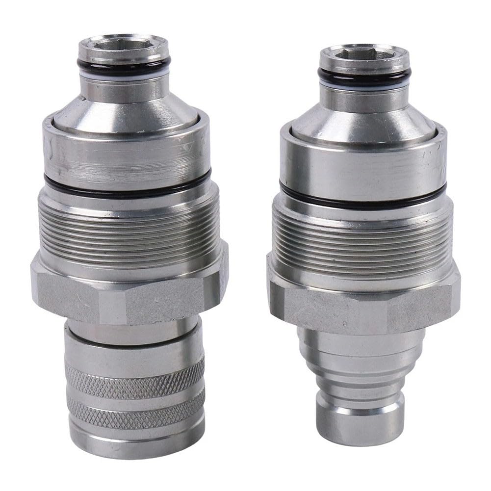 Kit accoppiatore piatto AT406474 AT406475 per Bobcat 318E 319E 320E 323E 326E 328E 329E 332E, connettori rapidi idraulici in acciaio