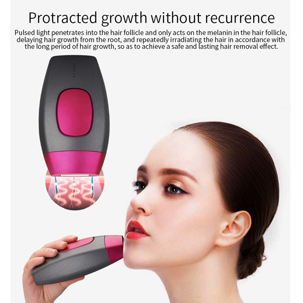 Epilatore elettrico IPL, Epilatore permanente bikini facciale femminile, Epilatore indolore corpo 600000 Lampeggiante