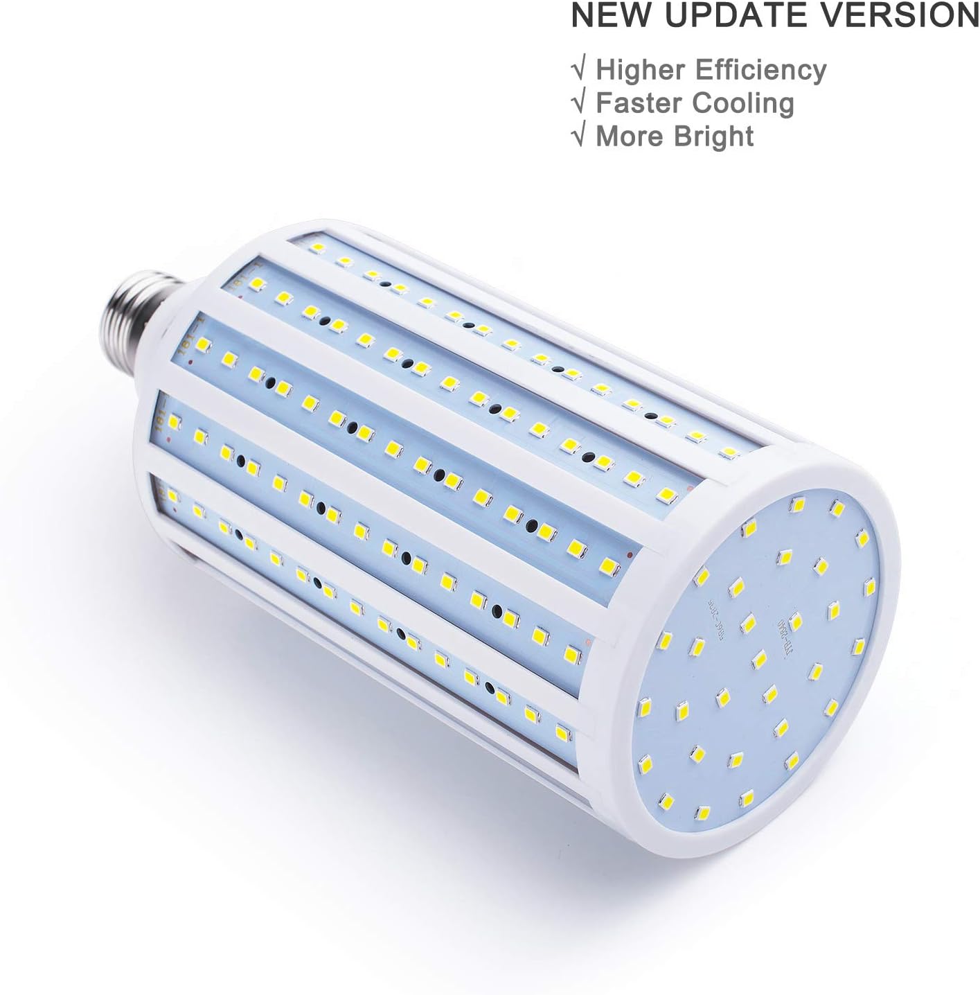 Best Review 55W LED Corn Light Bulb (E39 Large Mogul Base) 5500Lm 6000K Cool White Daylight, for Metal Halide HID HPS Replacement Garage Parking Lot High Bay Warehouse Street Lamp Lighting 85V-265V Free Shipping Offer 55W LED Corn Light Bulb (E39 Large Mogul Base) 5500Lm 6000K Cool White Daylight, for Metal Halide HID HPS Replacement Garage Parking Lot High Bay Warehouse Street Lamp Lighting 85V-265V