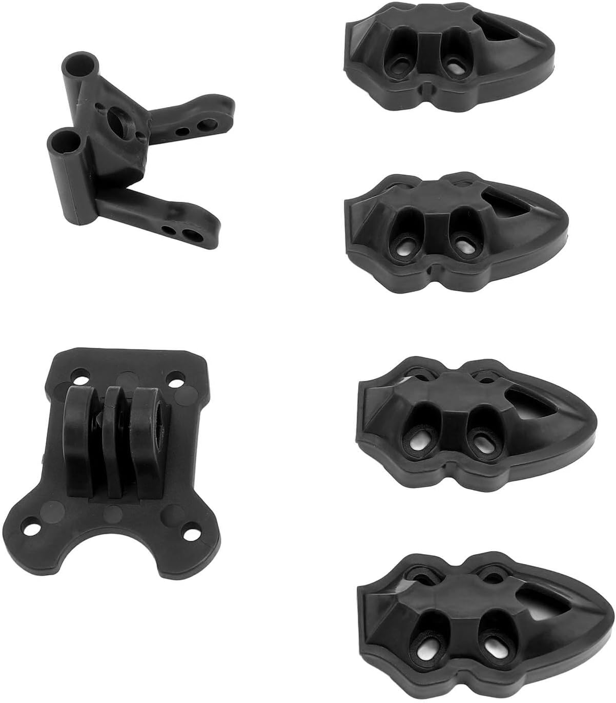 RC FPV Quadcopter Mounting Base Kit, 3D Printed Motor Camera Antenna Mounts for FPV Drone Protection Lightweight Frame Accessorie (Black)