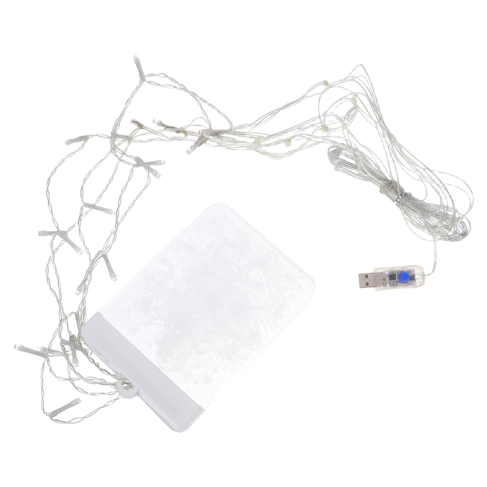 Guirlande lumineuse LED rideau 3D Noël avec télécommande pour fenêtre