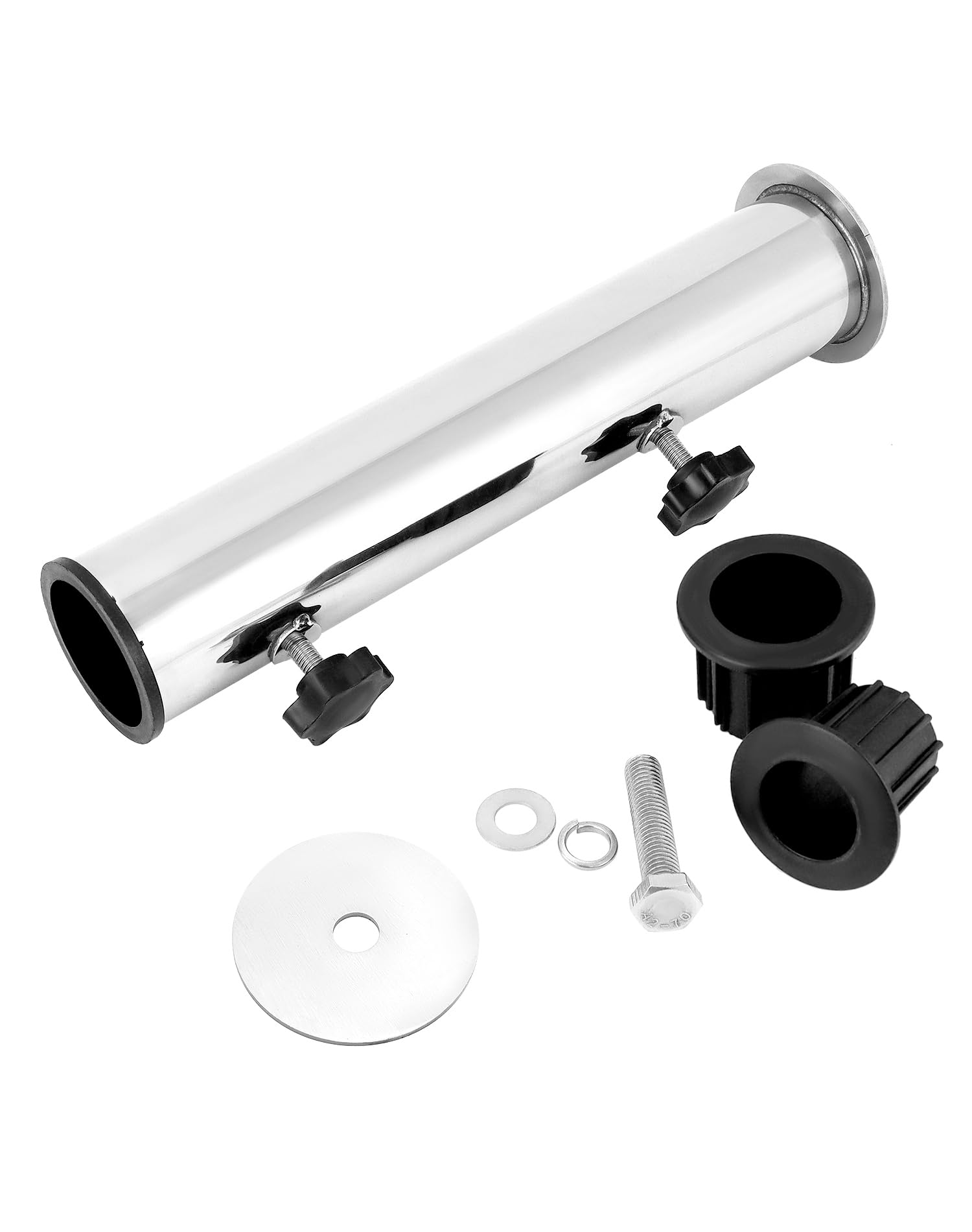 Supporto Per Ombrellone In Granito, Base In Pietra Con Morsetto Regolabile Per Diametri 3.3-4.6 Cm - 2