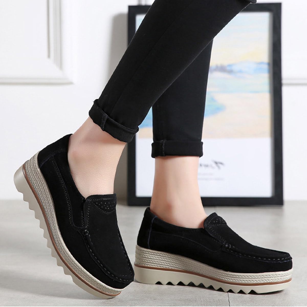 Scarpe da ginnastica da donna con zeppa