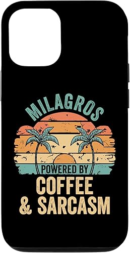 iPhone 15 MILAGROS Vibes Only Cute Retro Girls MILAGROS Name Case
