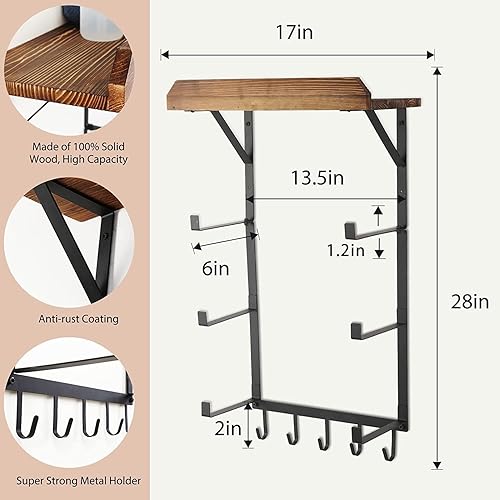 Miniatura 9 de DOCMON Soporte para esterillas de yoga soporte de pared para esterillas de yoga accesorios de gimnasio en casa almacenamiento para rodillo de espuma
