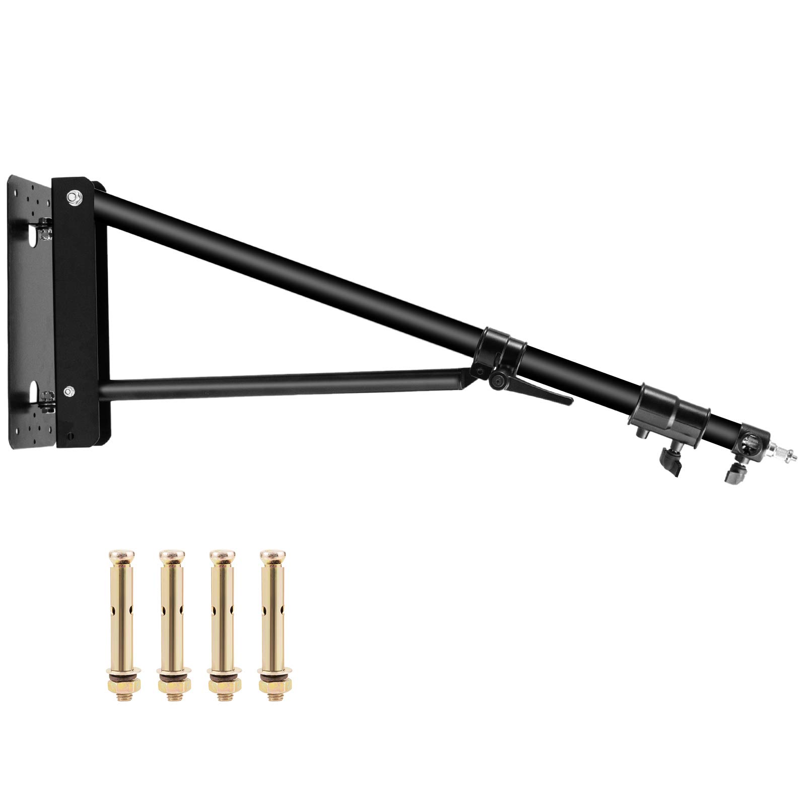 Selens Wall Mount Boom Arm with Triangle Base, Max Length 51inches/130cm Adjustable Camera Mount Up 